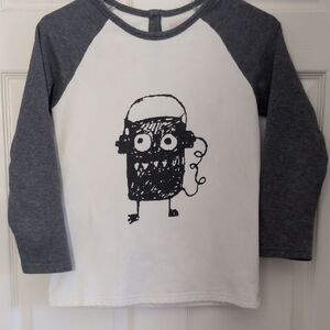 Monster Graphic Long Sleeve Kids Sweatshirt